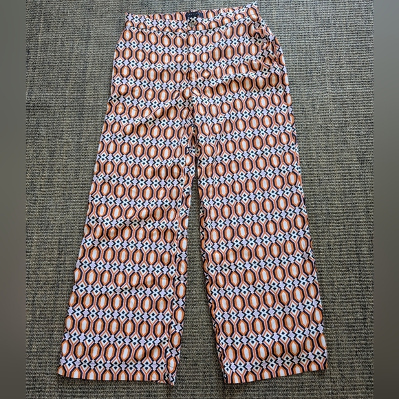Sanctuary Women's Geometric Print Relaxed Fit Trousers Size XL Pre Owned - Picture 2 of 8